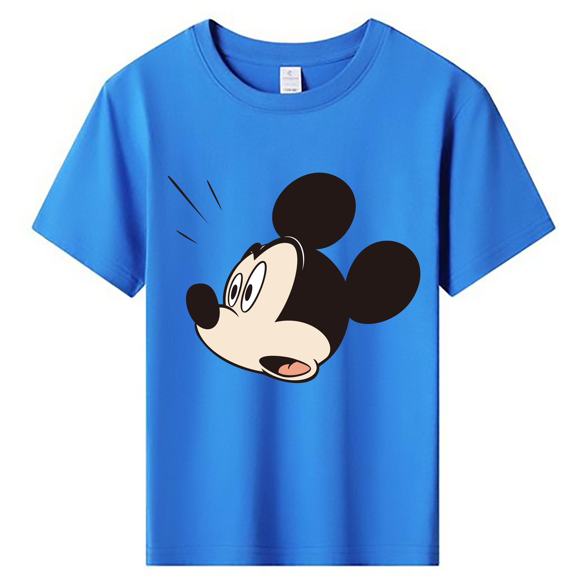 ミッキーマウス Mickey Mouse 綿100％キッズTシャツ（フロントプリント）